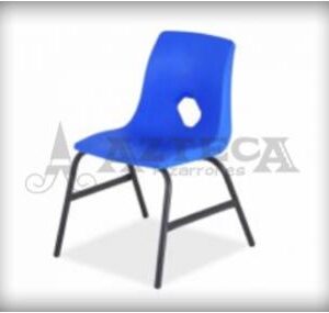 SILLA EN CONCHA DE POLIPROPILENO, LINEA ECO