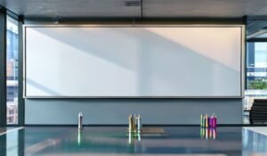 pizarrón de cristal para oficinas modernas